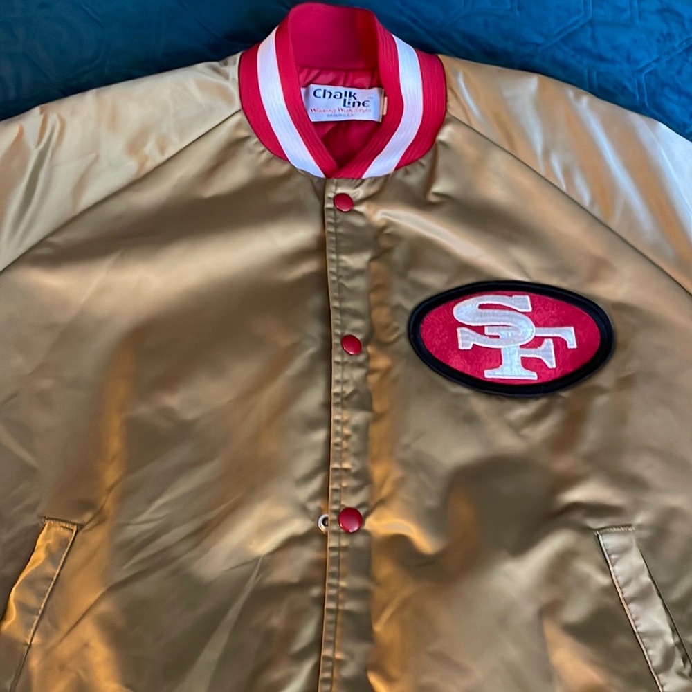 Vintage Forty Niners satin jacket Large